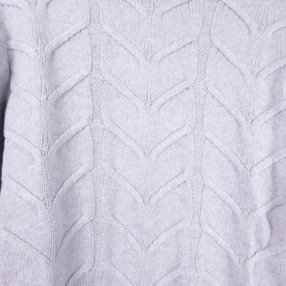 Aritzia Wilfred Merino Wool Sweater SZ L Turtleneck Cable Knit Oversized Soft - Picture 5 of 12